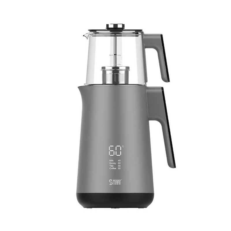 چای ساز اسمارت مدل S801 کتری استیل ظرفیت ۱.۷ لیتر
